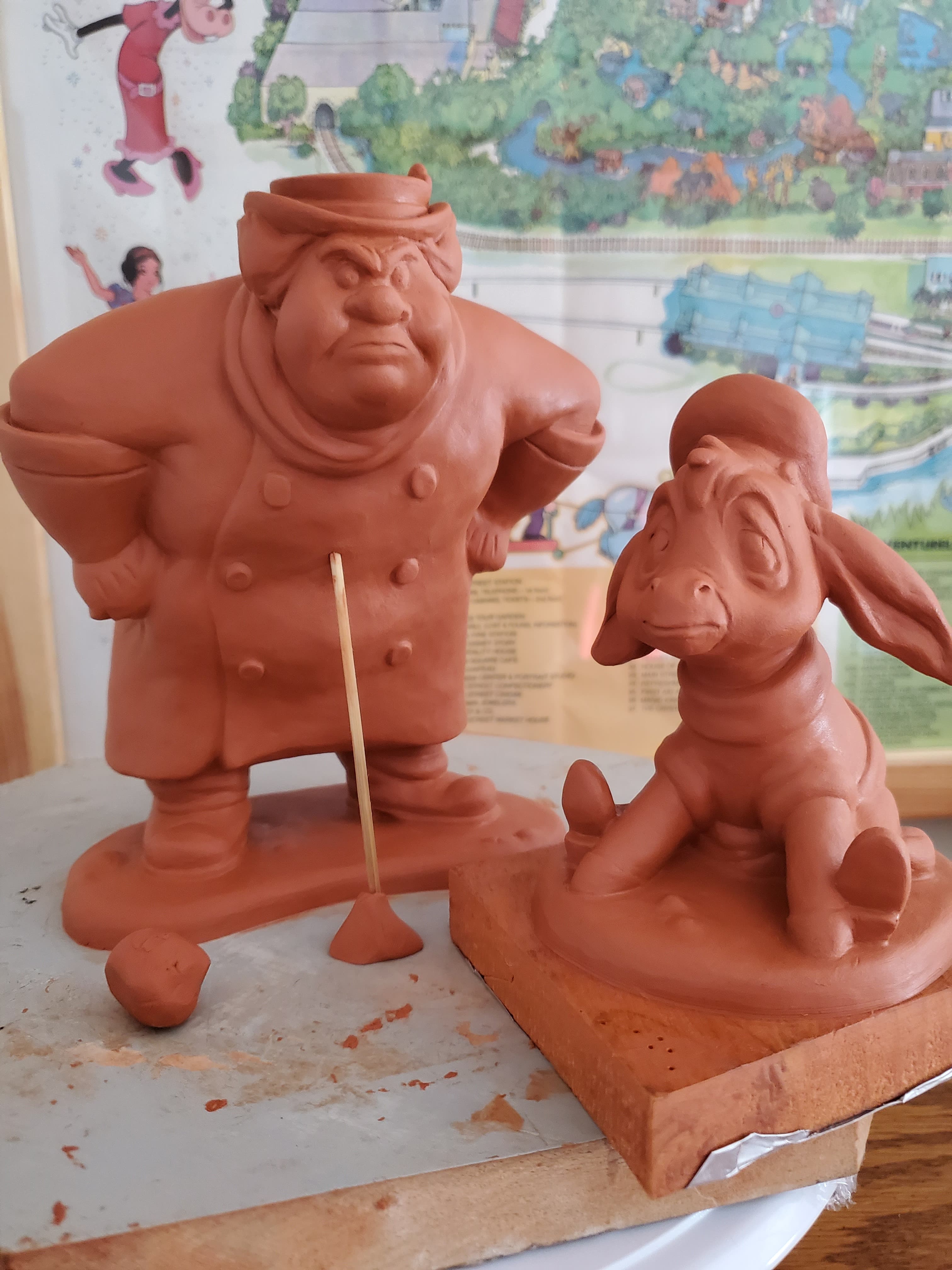 Pinocchio Coachman and Donkey Set